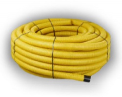 100mm Yellow Perforated Gas Duct x 50m coil
